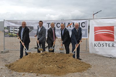 Spatenstich am neuen Unternehmenssitz der Optibelt Tochtergesellschaft Tecnamic GmbH & Co. KG